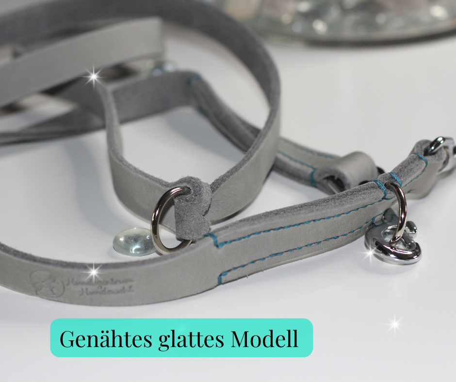 Hundewohl - Set Leash &amp; Collar with Nappa Leather and Braiding