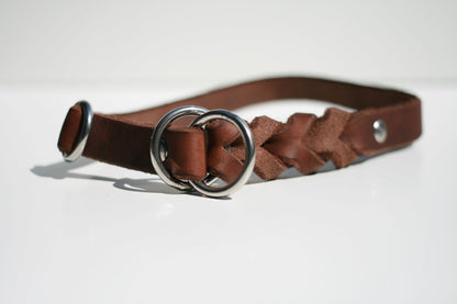 Hundewohl - Fat Leather Pull Stop Collar